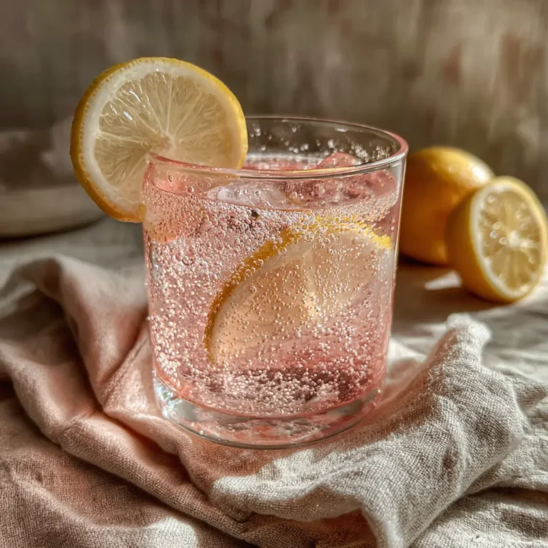 homemade mounjaro recipe with pink salt glass on table